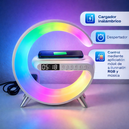 La lámpara que carga tu móvil, te despierta y cambia tu ambiente