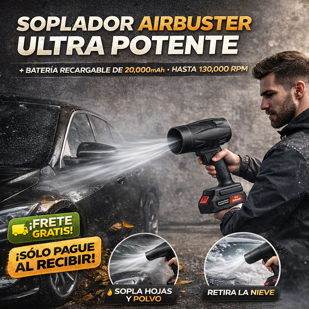 Soplador de aire Turbo+ Bateria + Maletin| hasta 130,000 rpm