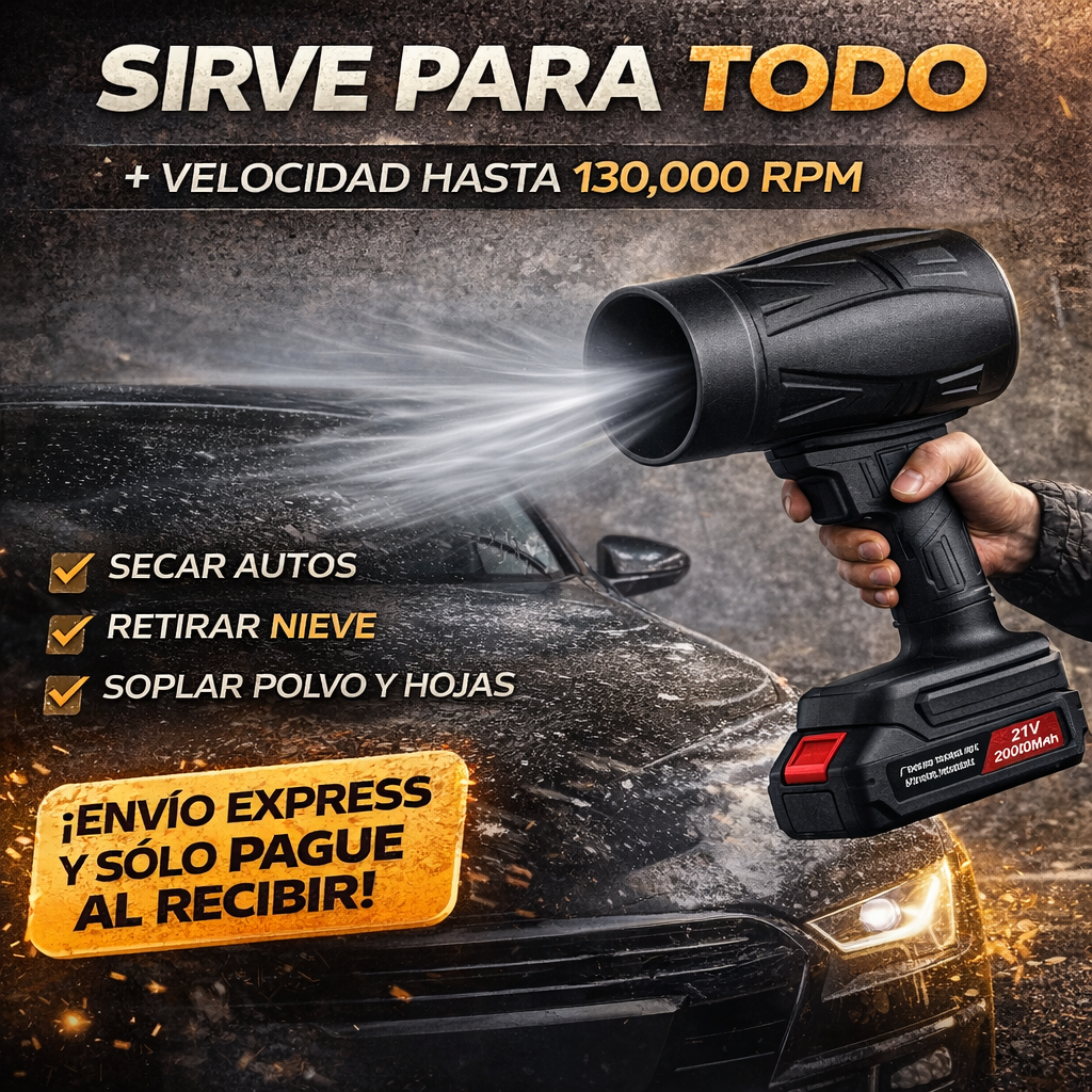 Soplador de aire Turbo+ Bateria + Maletin| hasta 130,000 rpm